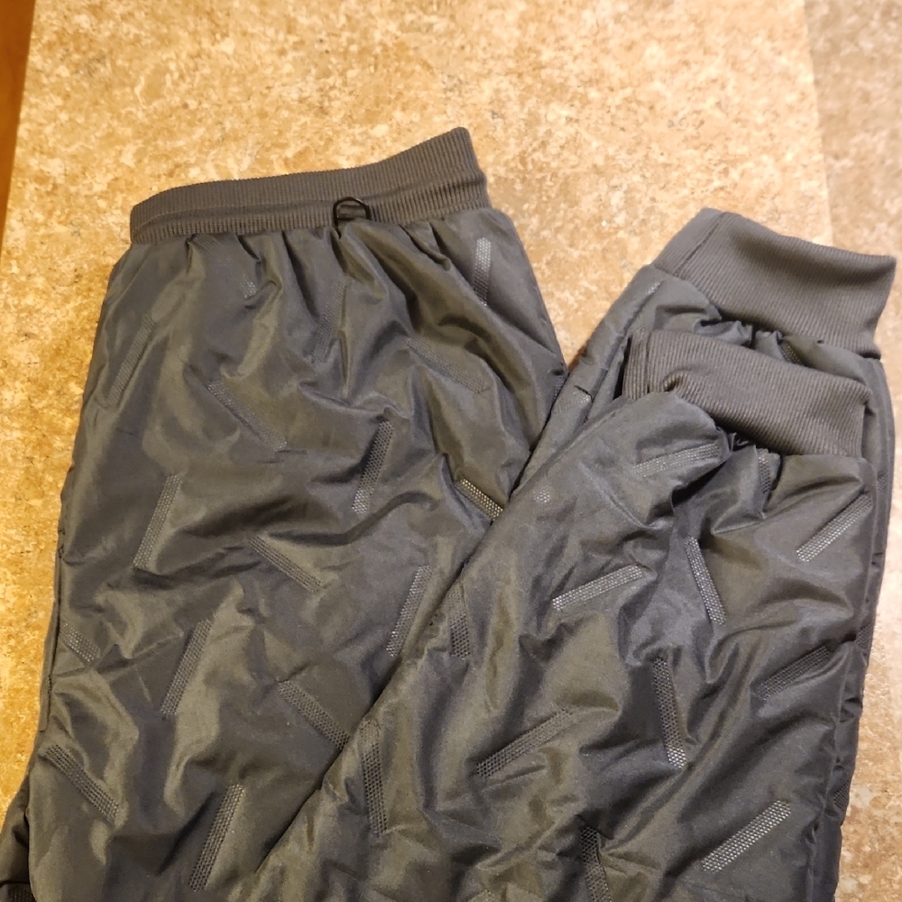 Polarsupply Fleece Pants, Unisex Fleece Lined Waterproof Pants, Warm Fuzzy Jogge - Picture 3 of 4